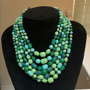 Jay King Vibrant Green Multi-Strand Necklace